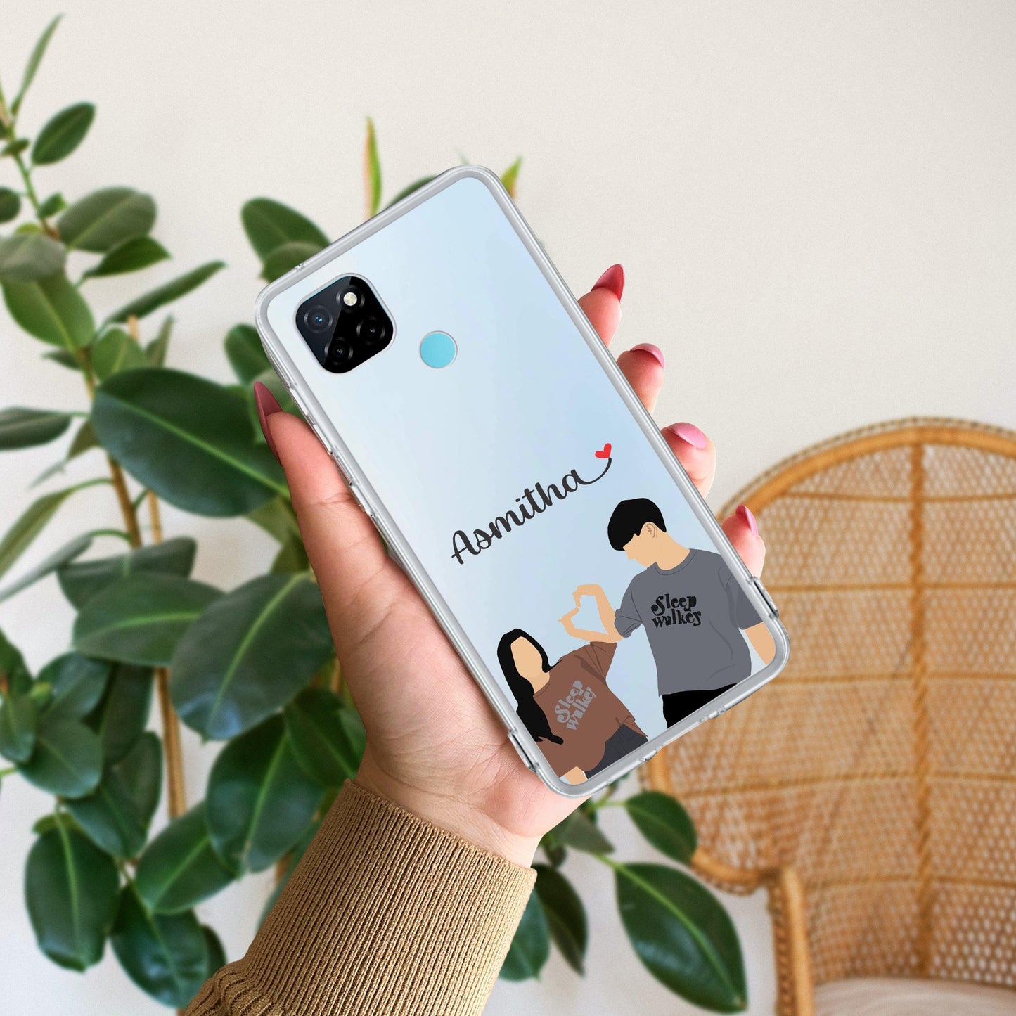 Dreamy Duo Customize Transparent Silicon Case For Realme/Narzo - ShopOnCliQ