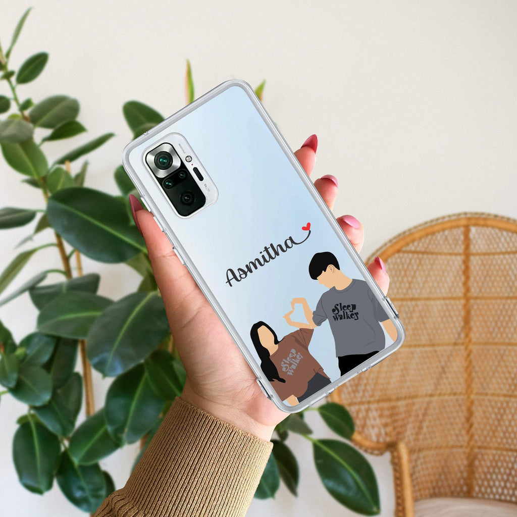 Dreamy Duo Customize Transparent Silicon Case For Redmi Note 14 Pro Plus 5G