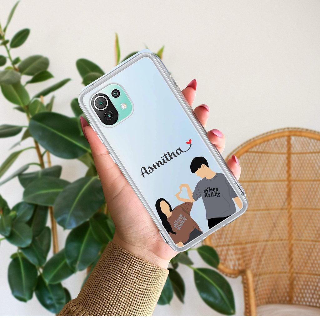 Dreamy Duo Customize Transparent Silicon Case For Redmi Note 13 Pro Plus 5G