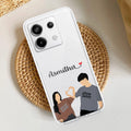 Dreamy Duo Customize Transparent Silicon Case For Redmi 10 Prime
