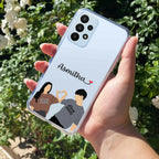Dreamy Duo Customize Transparent Silicon Case For Samsung Galaxy A23 5G