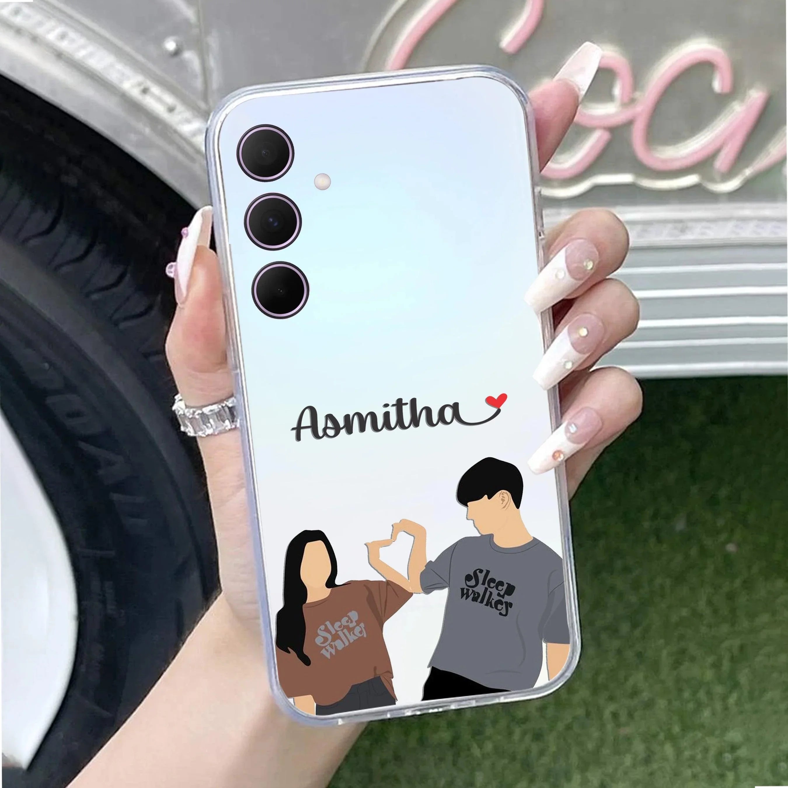 Dreamy Duo Customize Transparent Silicon Case For Samsung - ShopOnCliQ