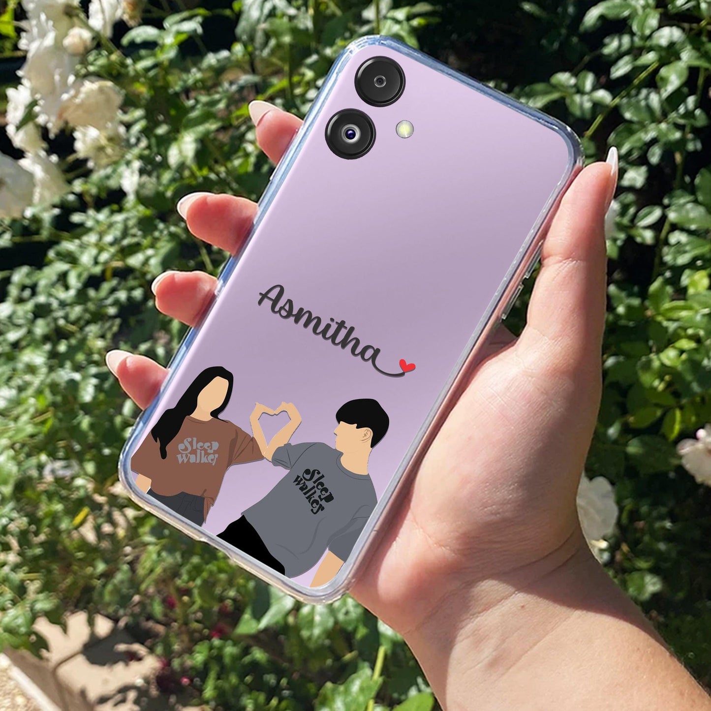 Dreamy Duo Customize Transparent Silicon Case For Samsung