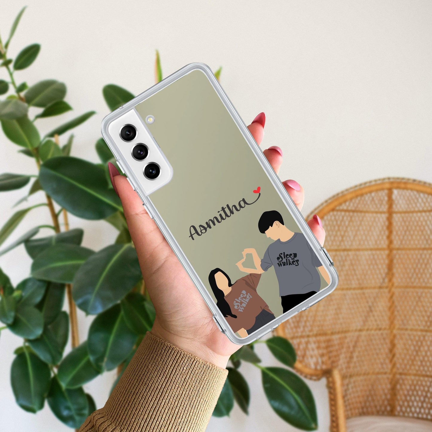 Dreamy Duo Customize Transparent Silicon Case For Samsung