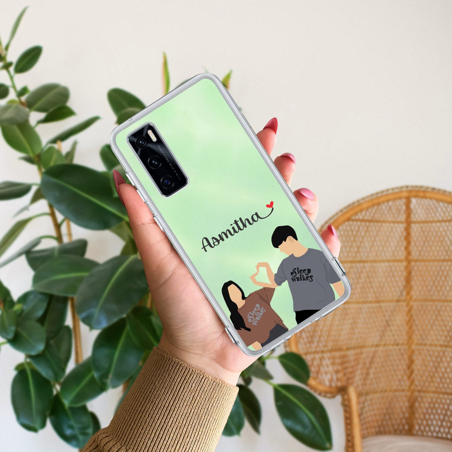 Dreamy Duo Customize Transparent Silicon Case For Vivo ShopOnCliQ