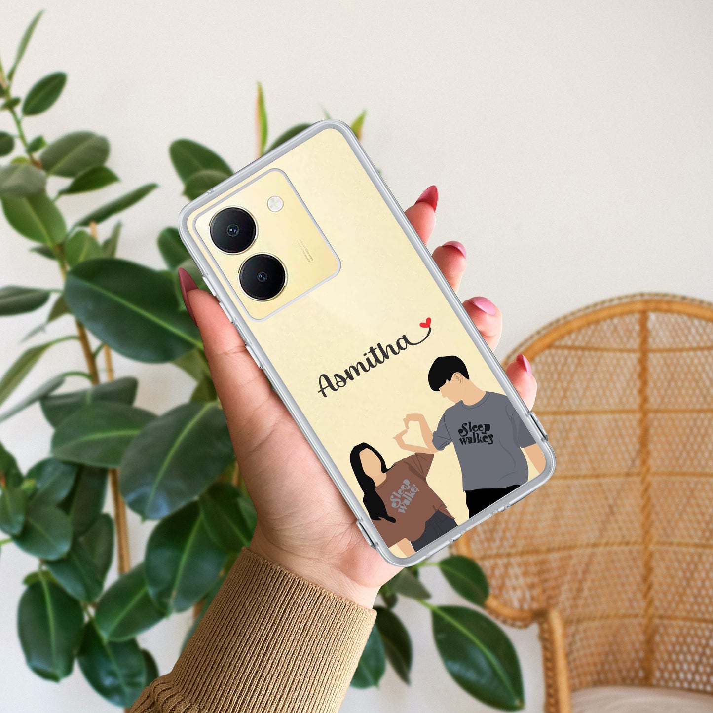 Dreamy Duo Customize Transparent Silicon Case For Vivo ShopOnCliQ