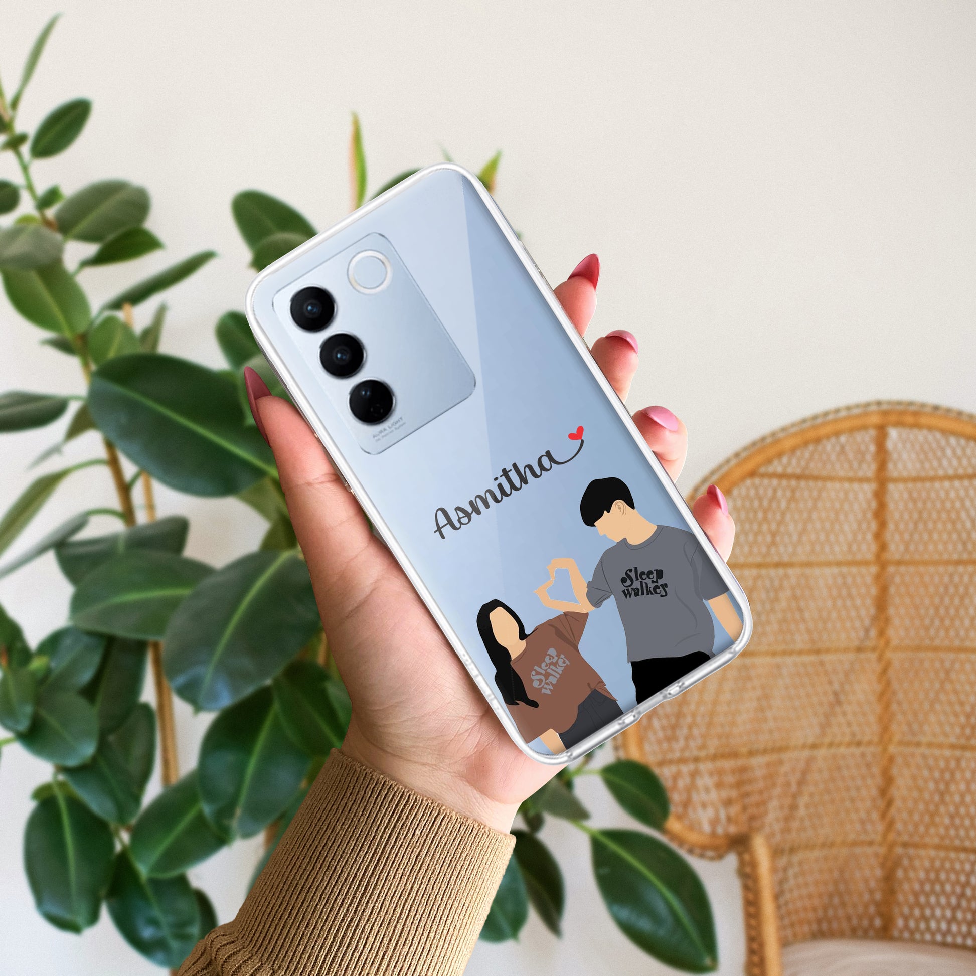 Dreamy Duo Customize Transparent Silicon Case For Vivo ShopOnCliQ