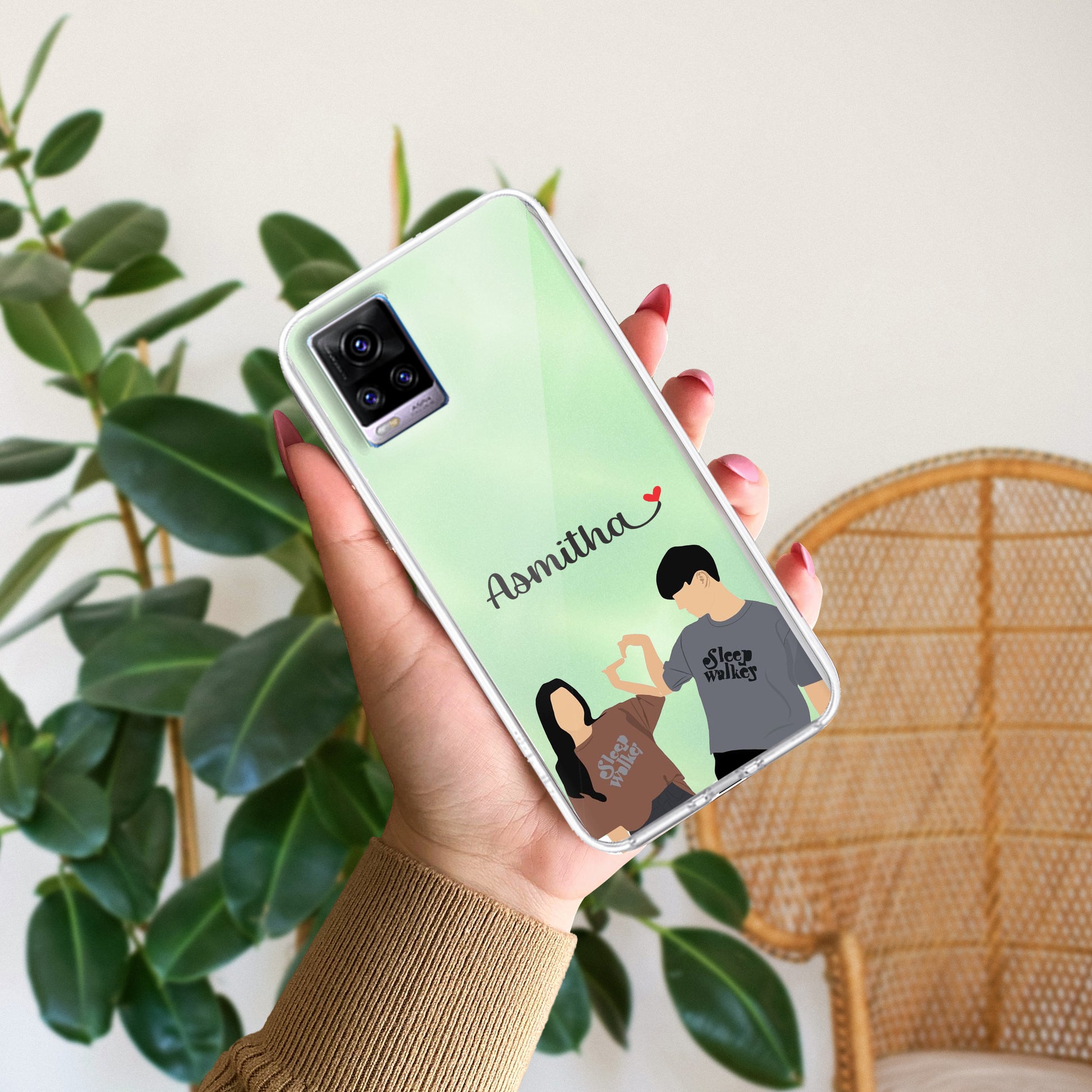 Dreamy Duo Customize Transparent Silicon Case For Vivo ShopOnCliQ