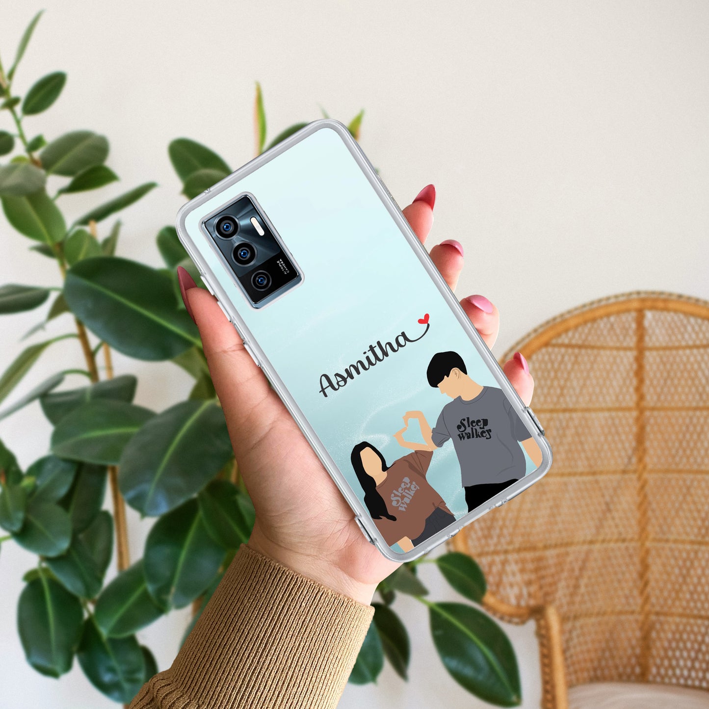 Dreamy Duo Customize Transparent Silicon Case For Vivo ShopOnCliQ