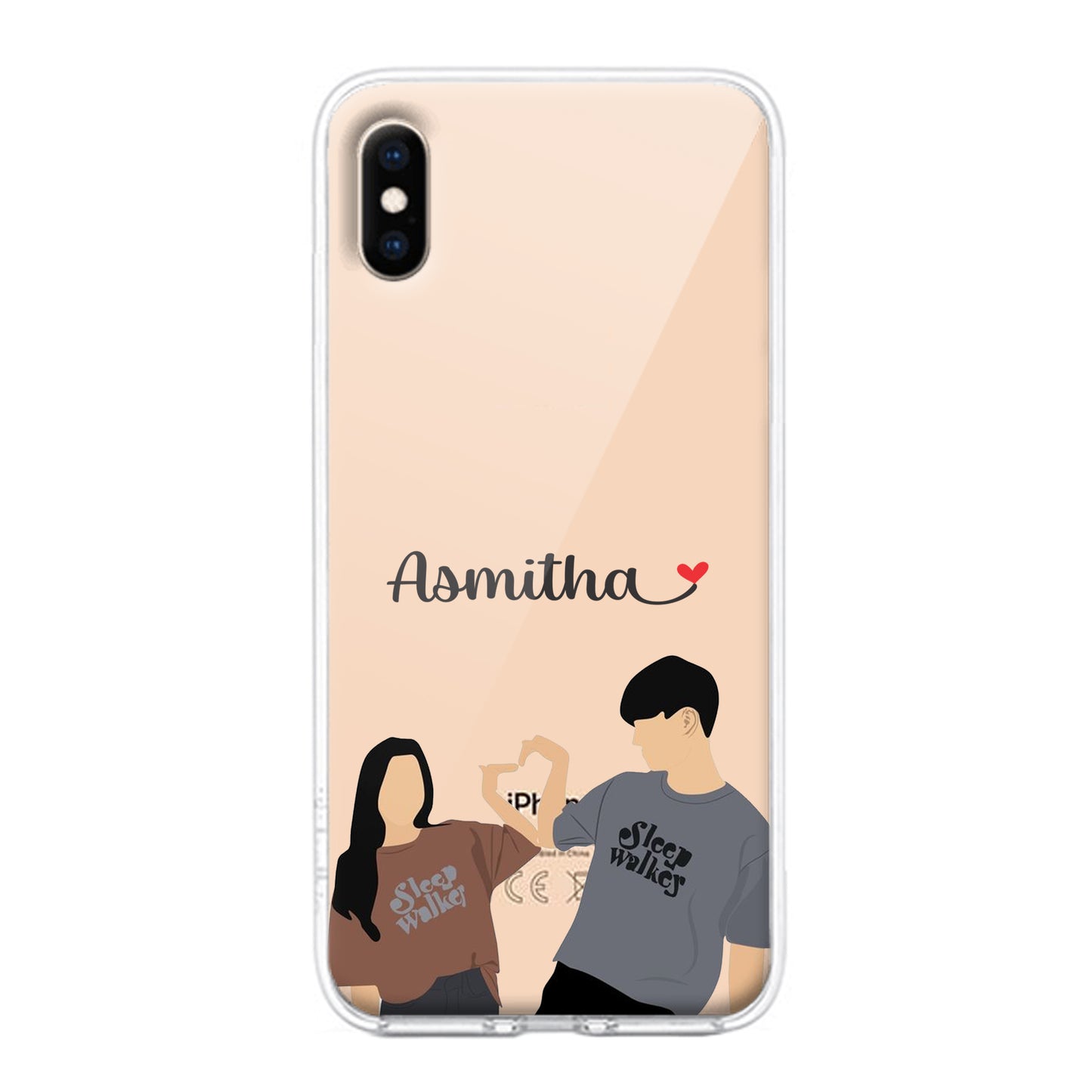 Dreamy Duo Customize Transparent Silicon Case For iPhone ShopOnCliQ