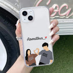 Dreamy Duo Customize Transparent Silicon Case For Google Pixel 9 Pro XL