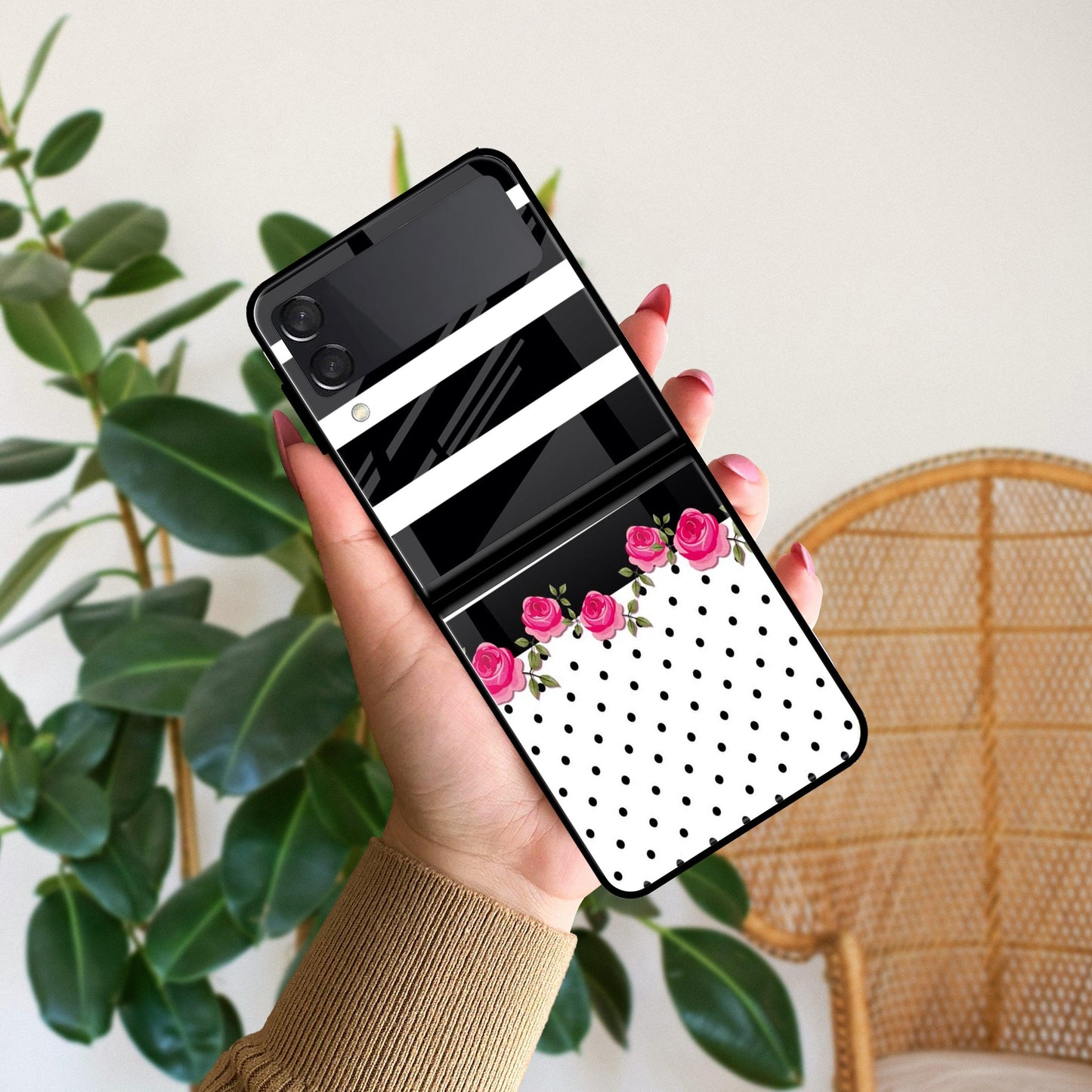 Elegant Rose Parad Glossy Metal Case Cover For Samsung