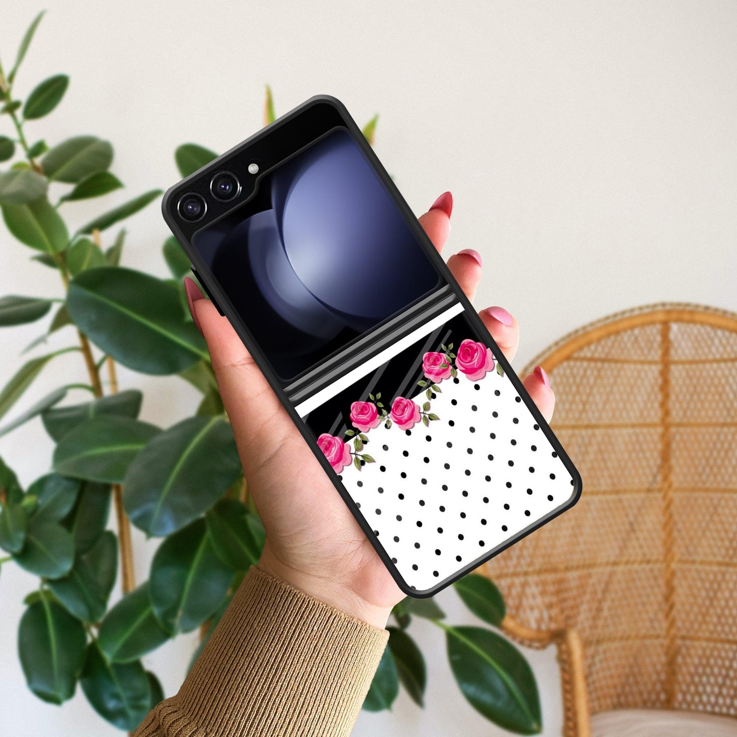 Elegant Rose Parad Glossy Metal Case Cover For Samsung