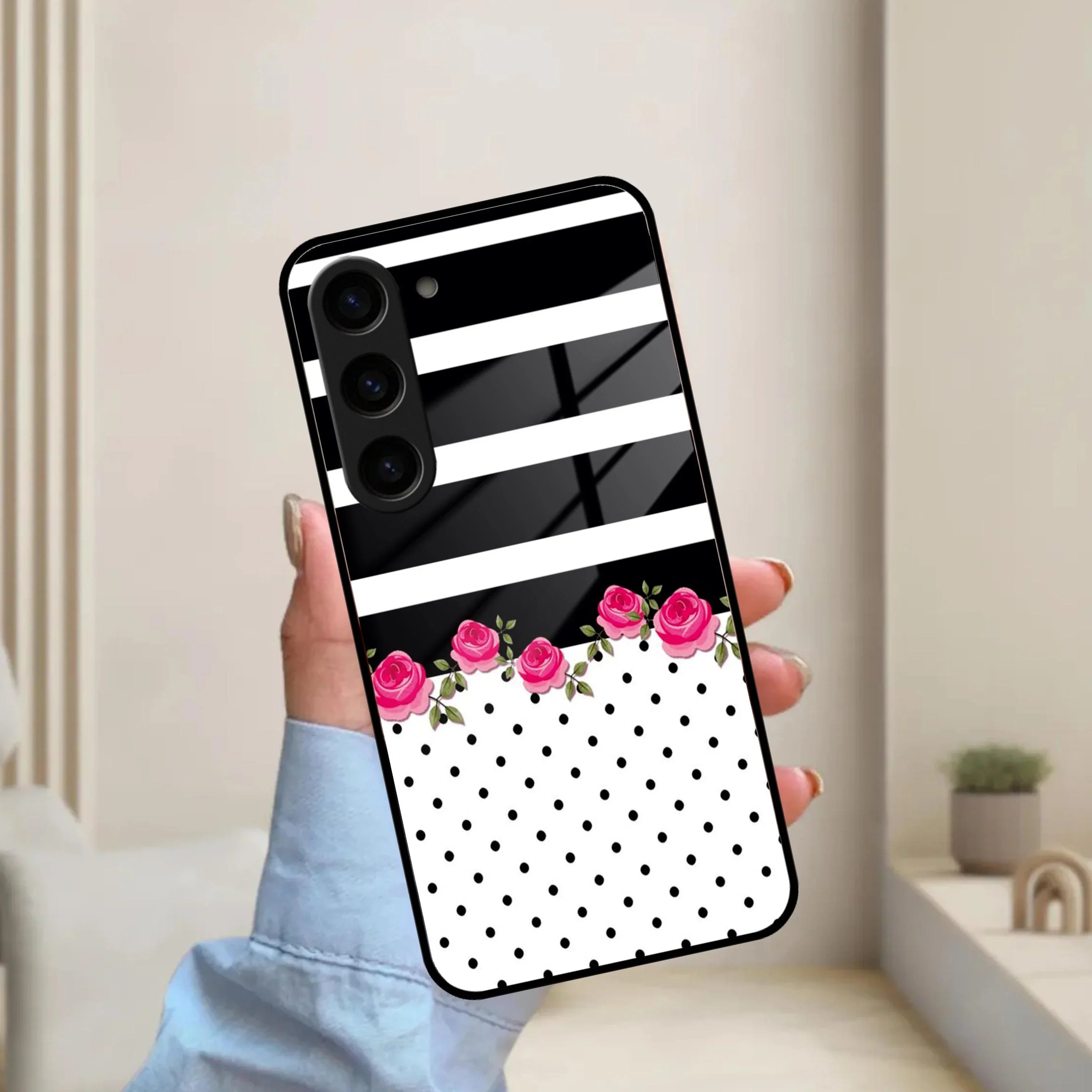Elegant Rose Parad Glossy Metal Case Cover For Samsung - ShopOnCliQ