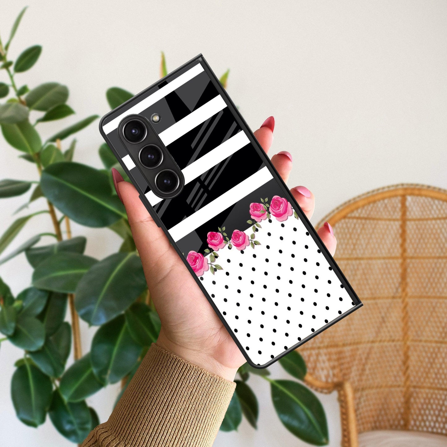 Elegant Rose Parad Glossy Metal Case Cover For Samsung