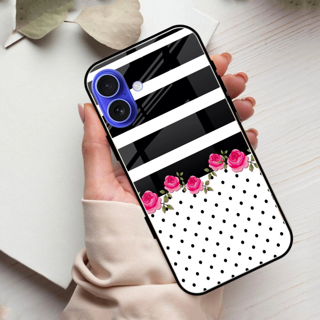 Elegant Rose Parad Glossy Metal Case Cover For iPhone - ShopOnCliQ