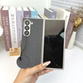 Luxury Pattern Flip Cover for Samsung Galaxy Z Fold – Stylish Protective Case with Grip Strap - ShopOnCliQ