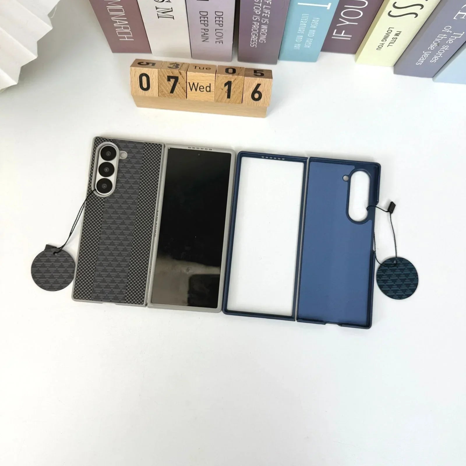Luxury Pattern Flip Cover for Samsung Galaxy Z Flip – Stylish Protective Case with Grip Strap - ShopOnCliQ