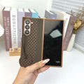 Luxury Pattern Flip Cover for Samsung Galaxy Z Fold – Stylish Protective Case with Grip Strap - ShopOnCliQ