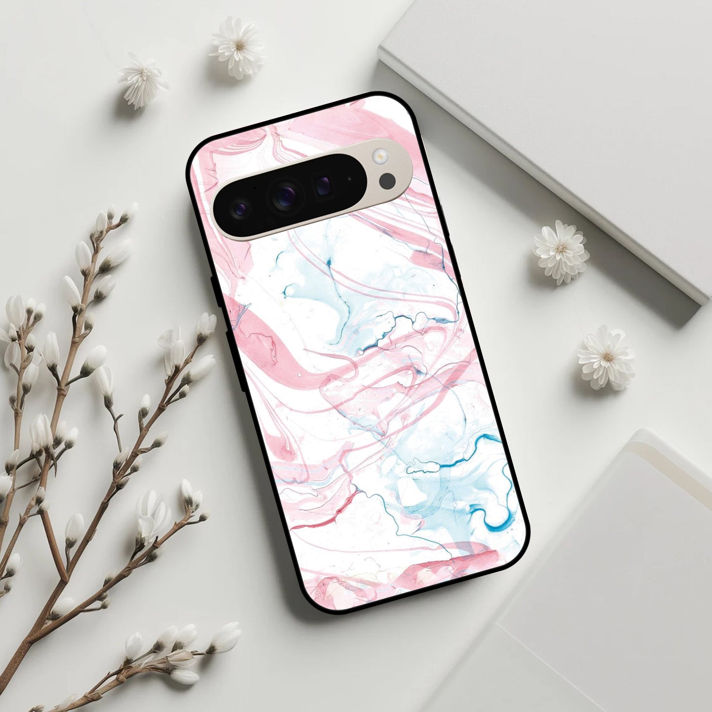 Fashion Marble Texture Glossy Metal Case Cover For Google ShopOnCliQ