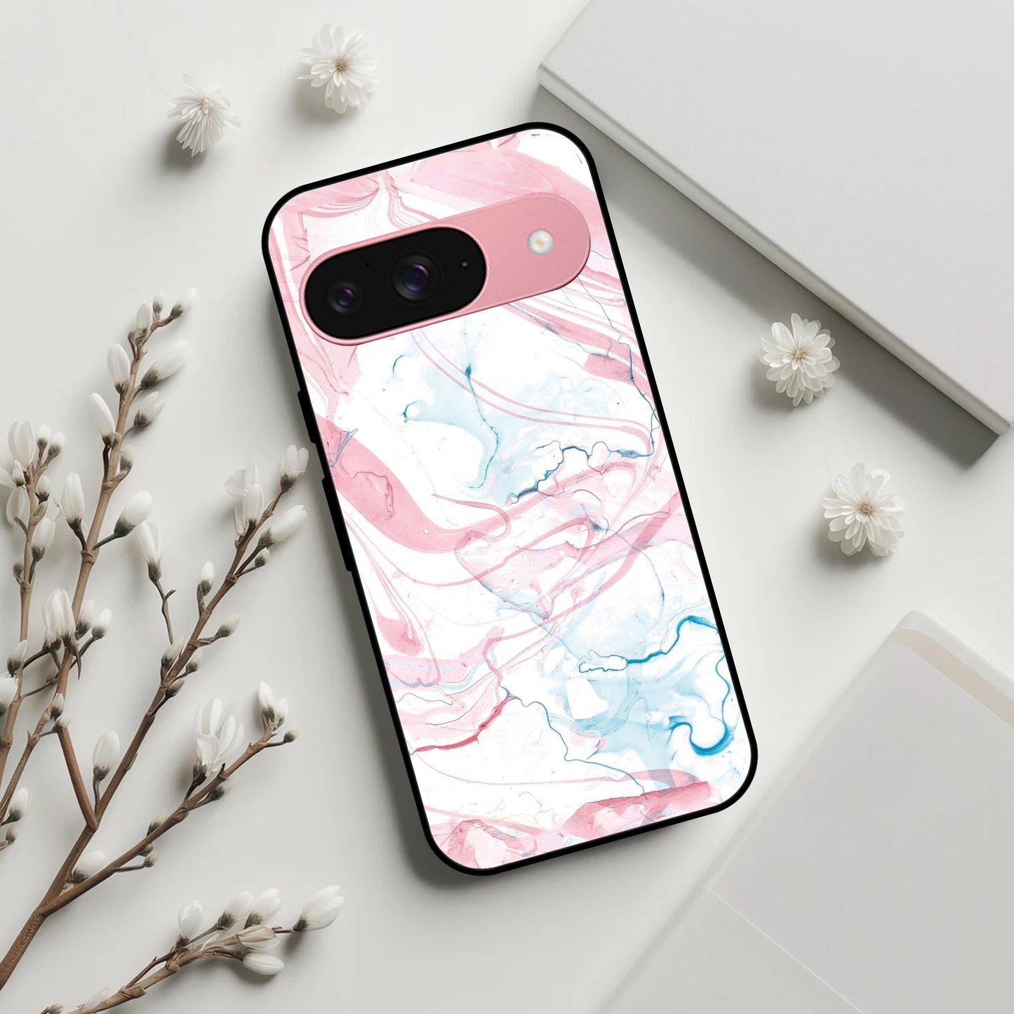 Fashion Marble Texture Glossy Metal Case Cover For Google ShopOnCliQ