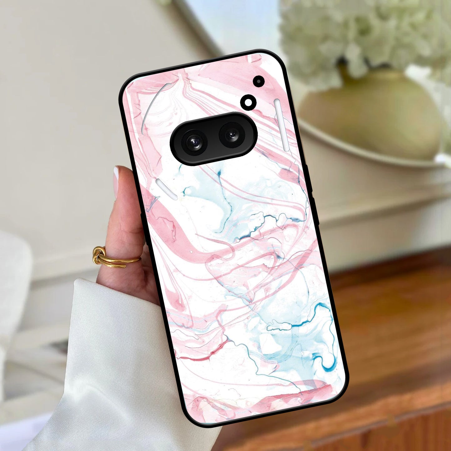 Fashion Marble Texture Glossy Metal Case Cover For Nothing ShopOnCliQ