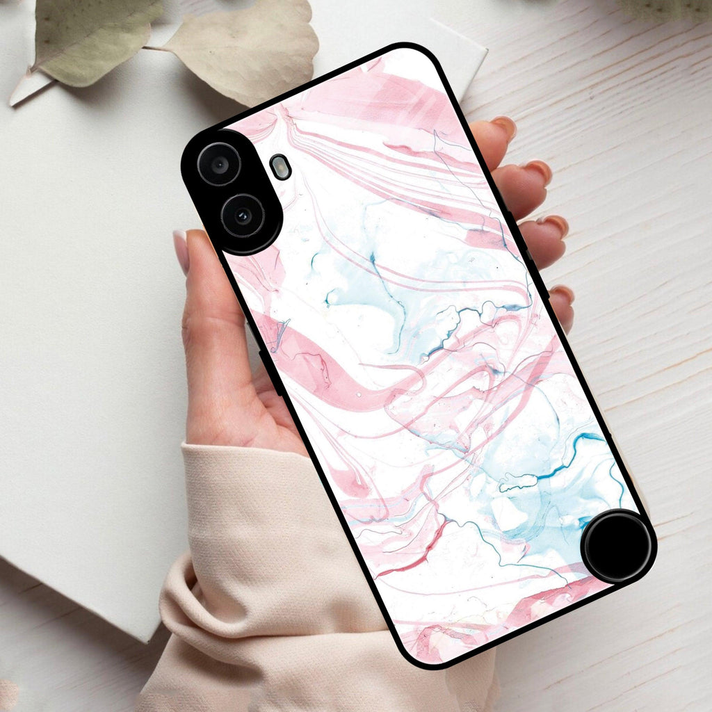 Fashion Marble Texture Glossy Metal Case Cover For Nothing - ShopOnCliQ