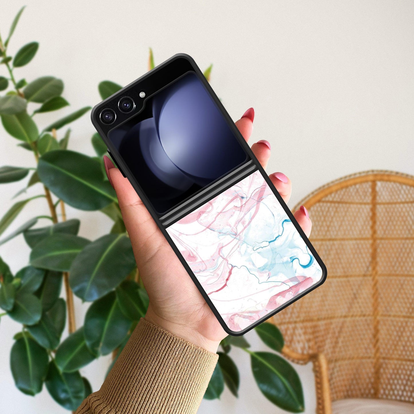 Fashion Marble Texture Glossy Metal Case Cover For Samsung