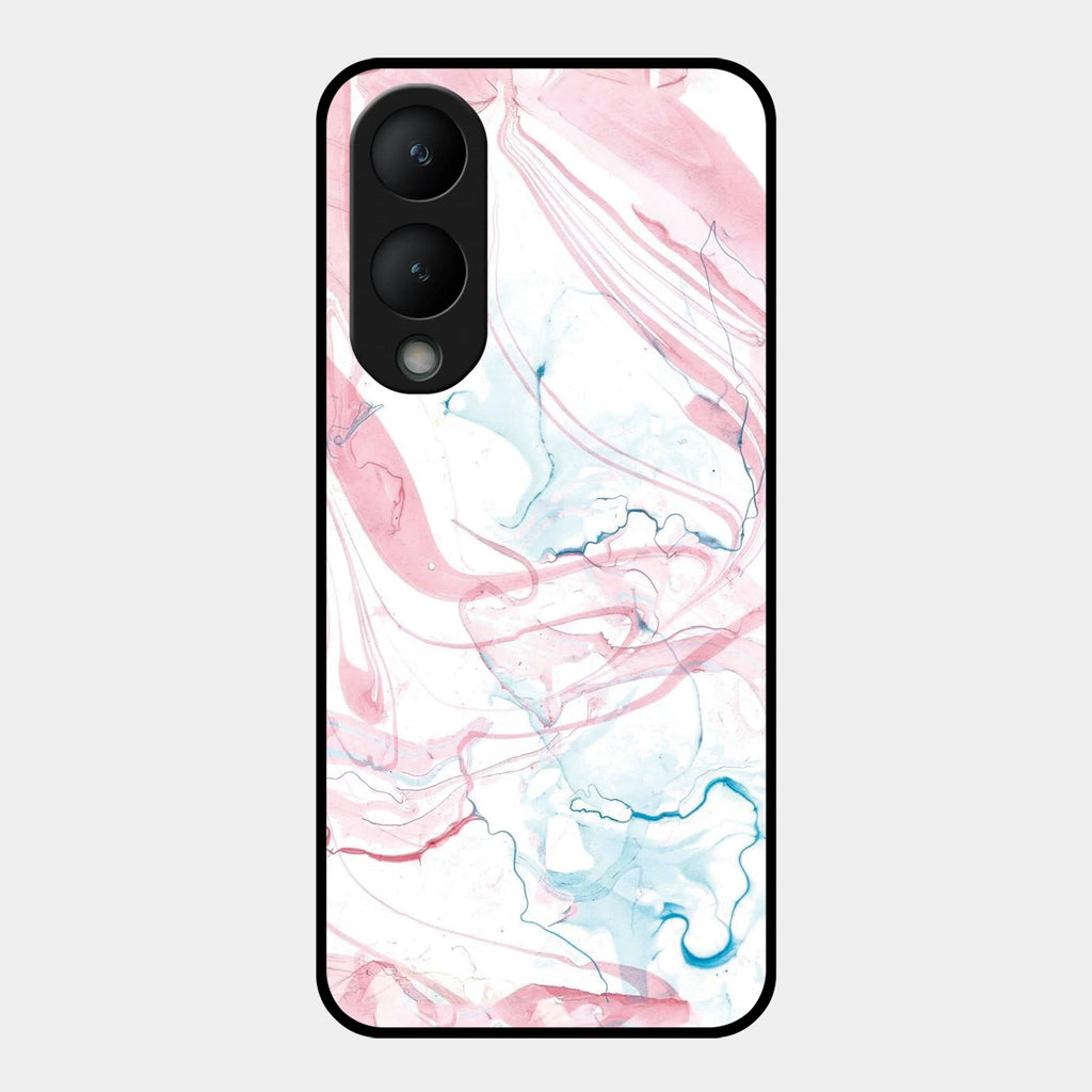Fashion Marble Texture Glossy Metal Case Cover For Vivo - ShopOnCliQ