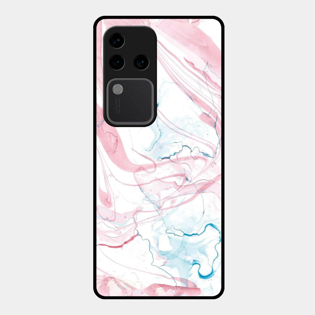 Fashion Marble Texture Glossy Metal Case Cover For Vivo - ShopOnCliQ