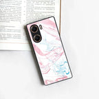 Fashion Marble Texture Glossy Metal Case Cover For Vivo - ShopOnCliQ