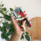 Fashionable Girl Hat Style Tropical Elegance Anti Yellow Case For OnePlus 9RT 5G
