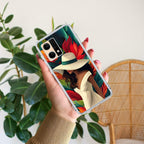 Fashionable Girl Hat Style Tropical Elegance Anti Yellow Case For Oppo Reno 7 5G