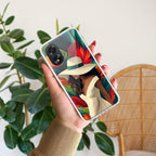 Fashionable Girl Hat Style Tropical Elegance Anti Yellow Case For Oppo A18 4G