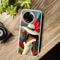 Fashionable Girl Hat Style Tropical Elegance Transparent Silicone Case For Realme C53