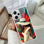 Fashionable Girl Hat Style Tropical Elegance Transparent Silicone Case for Redmi/Xiaomi - ShopOnCliQ