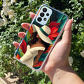 Fashionable Girl Hat Style Tropical Elegance Anti Yellow Case For Samsung Galaxy A52 / Samsung Galaxy A52s