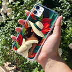 Fashionable Girl Hat Style Tropical Elegance Anti Yellow Case For iPhone 11