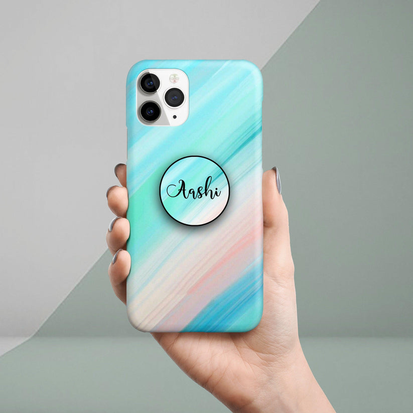 Floating Marble Effect Phone Case Cover For iPhone