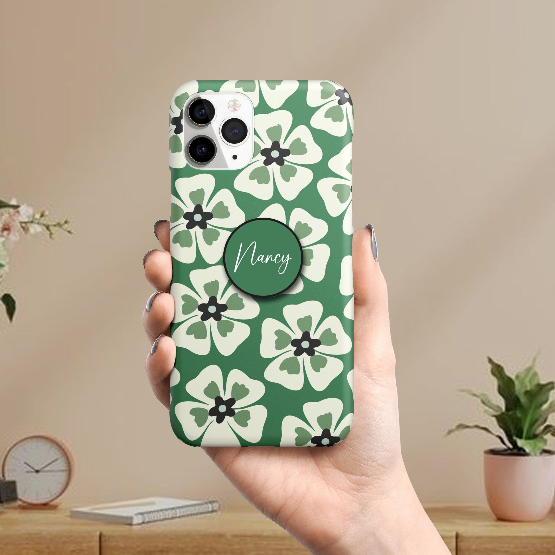 Floral Grid Retro Flower Pattern Slim Phone Case Cover ShopOnCliQ