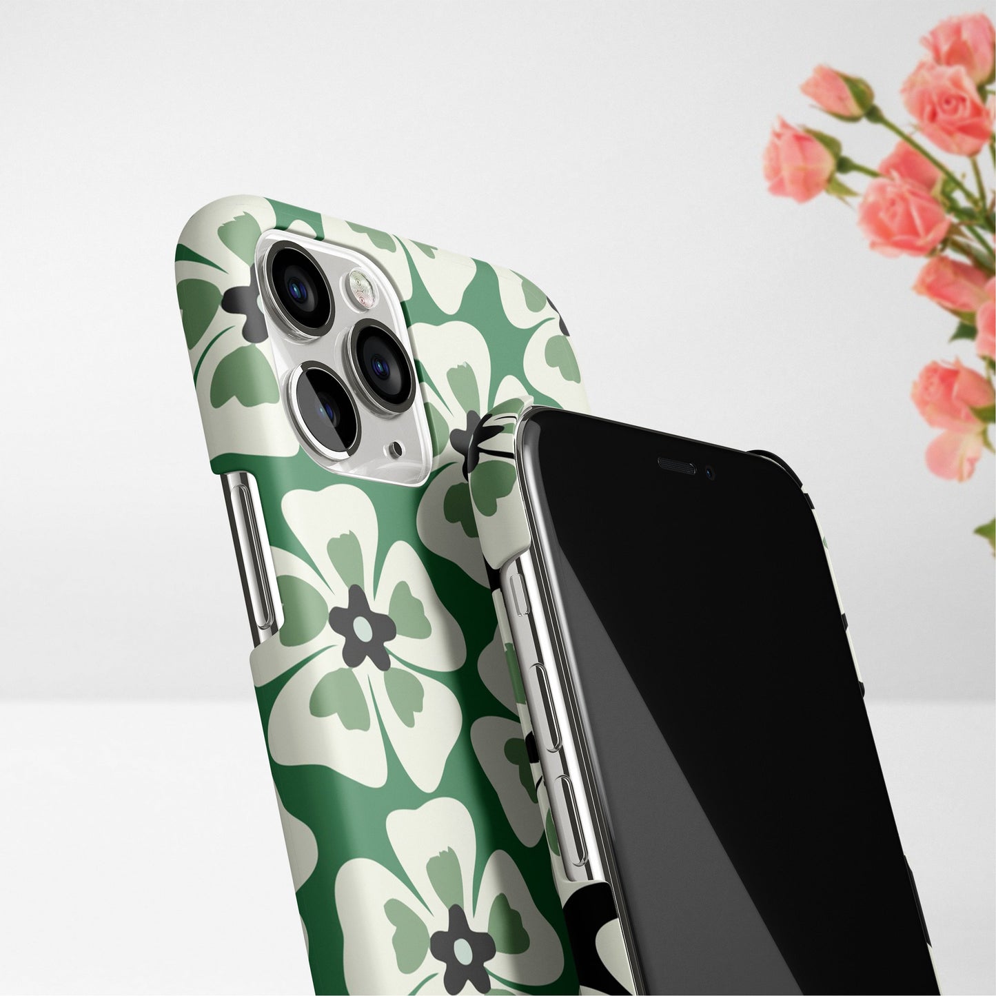 Floral Grid Retro Flower Pattern Slim Phone Case Cover ShopOnCliQ