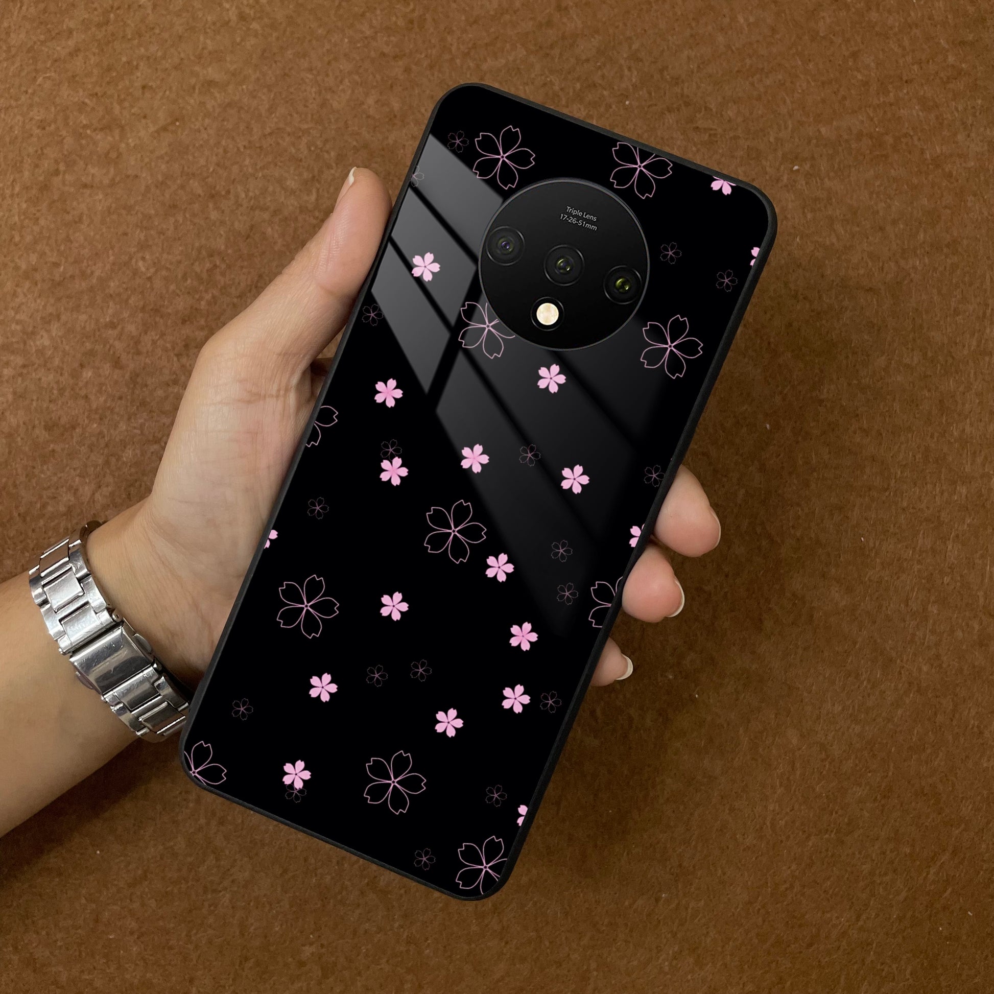 Floral Night Glass Case Cover For OnePlus ShopOnCliQ