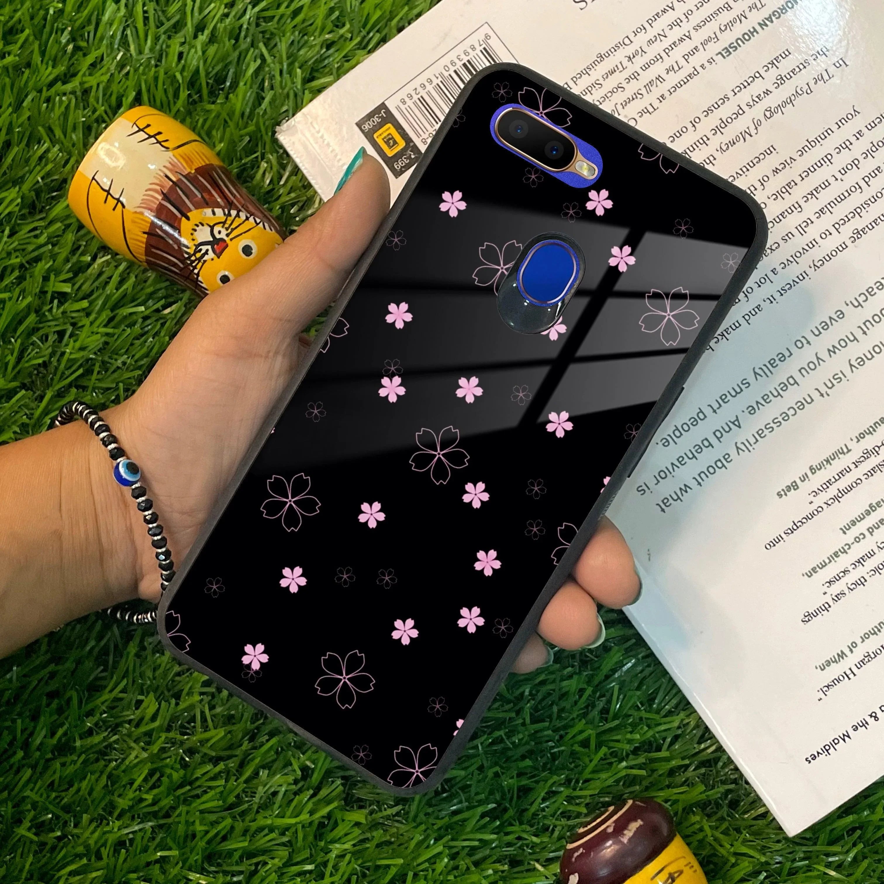 Floral Night Glass Case Cover For Oppo - ShopOnCliQ