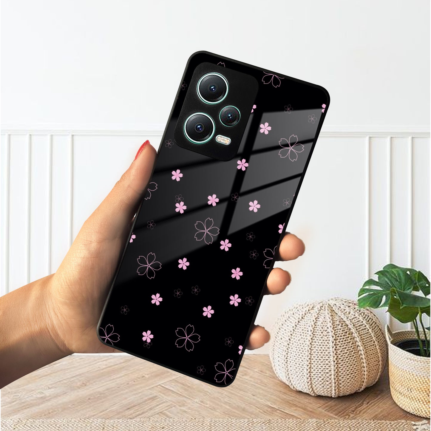 Floral Night Glass Case Cover For Poco ShopOnCliQ