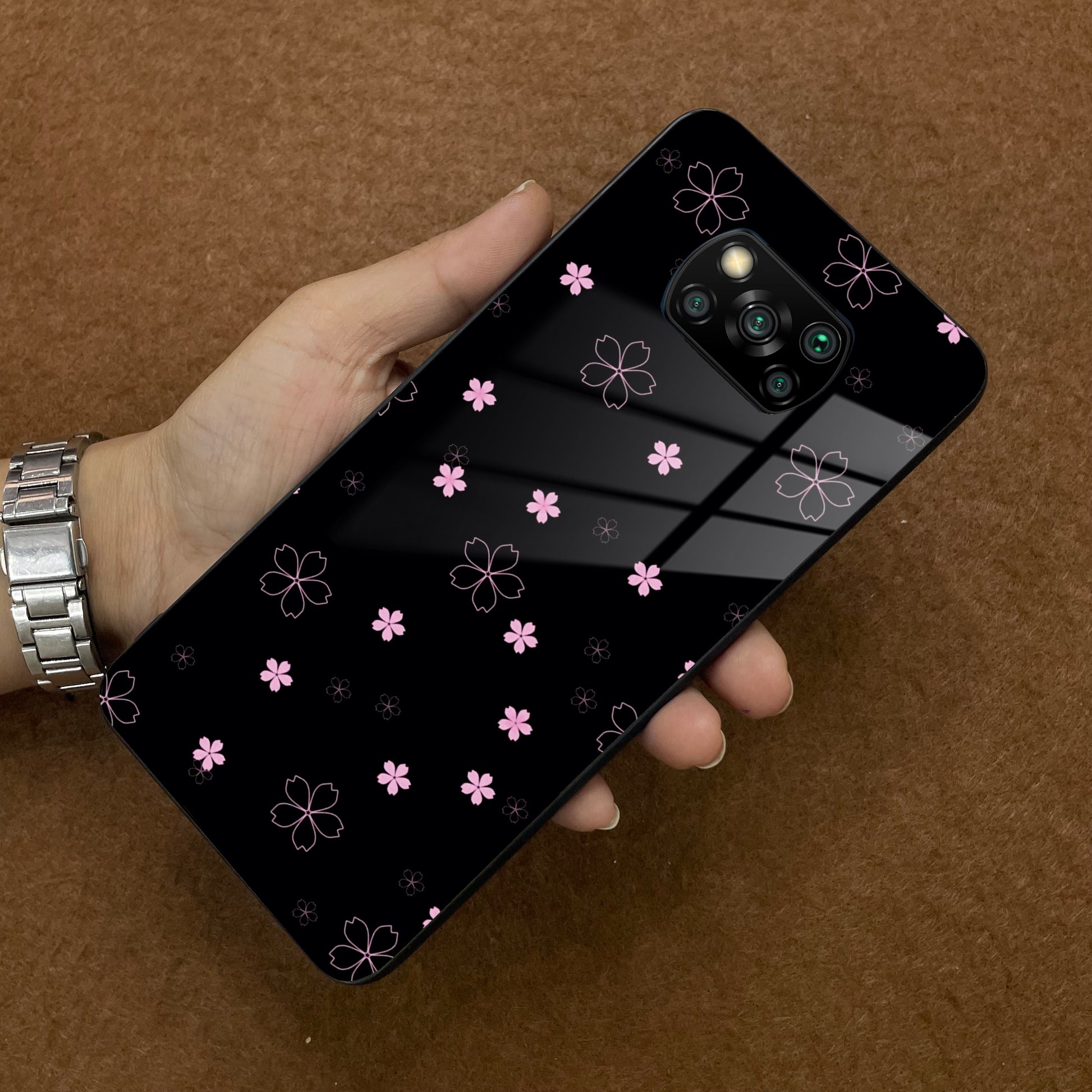 Floral Night Glass Case Cover For Poco ShopOnCliQ