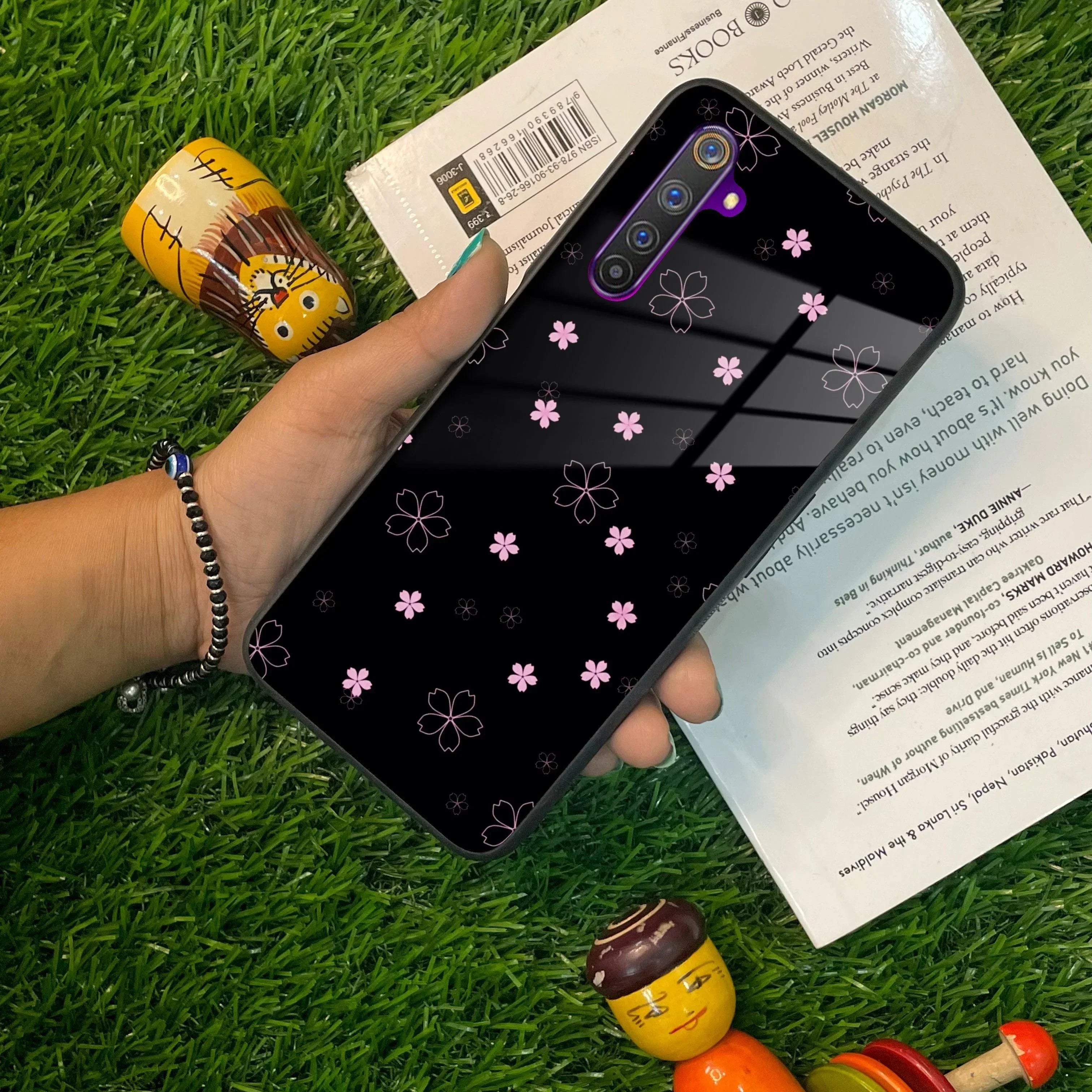 Floral Night Glass Case Cover For Realme/Narzo - ShopOnCliQ