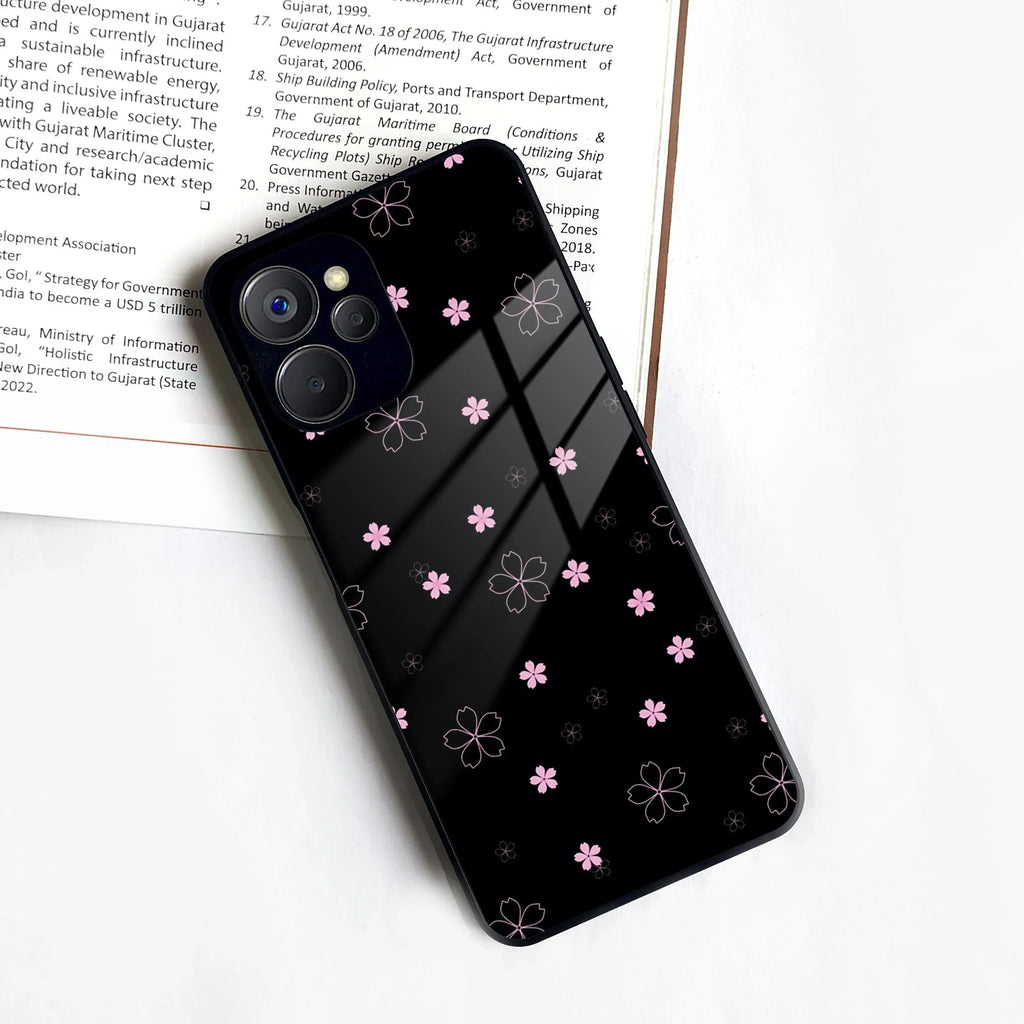 Floral Night Glass Case Cover For Realme/Narzo - ShopOnCliQ