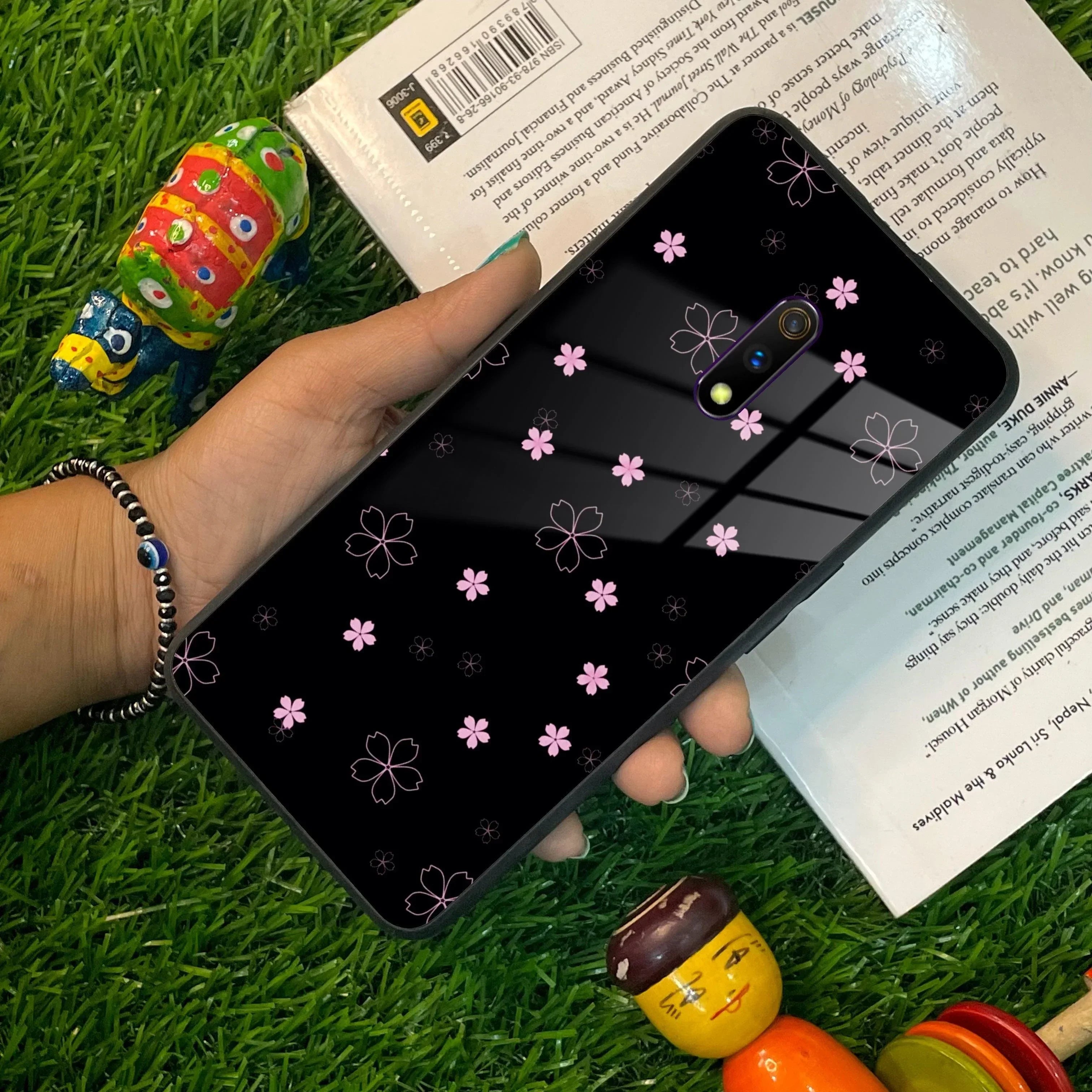 Floral Night Glass Case Cover For Realme/Narzo - ShopOnCliQ