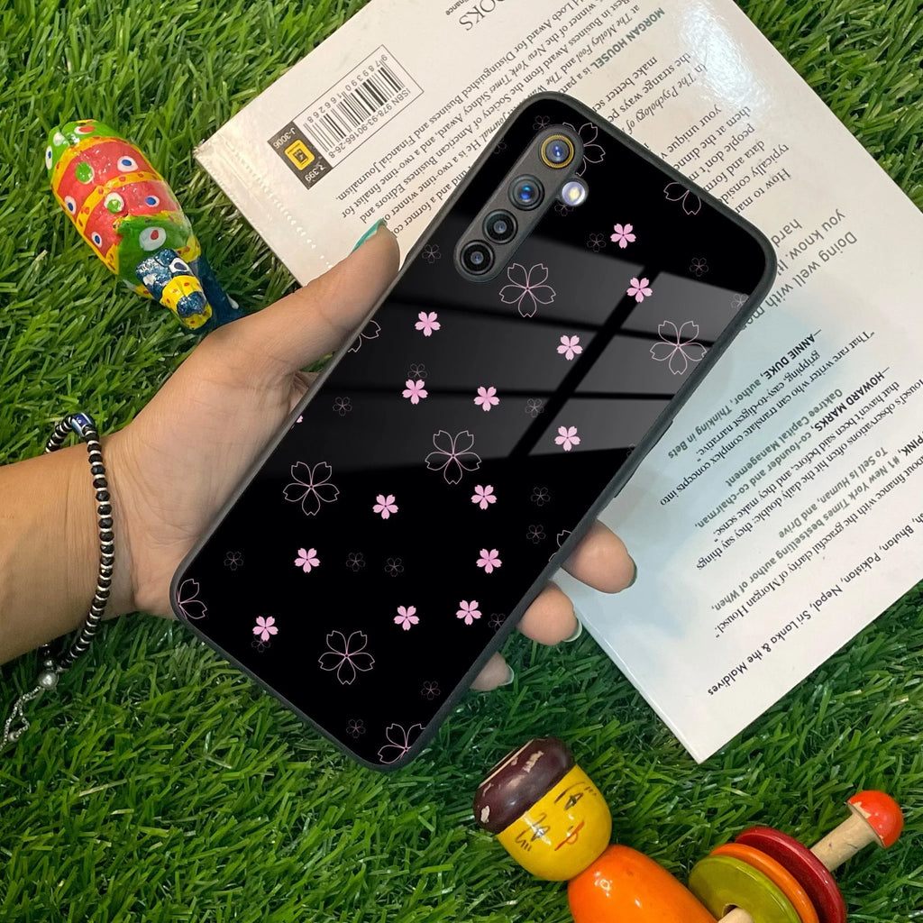 Floral Night Glass Case Cover For Realme/Narzo - ShopOnCliQ