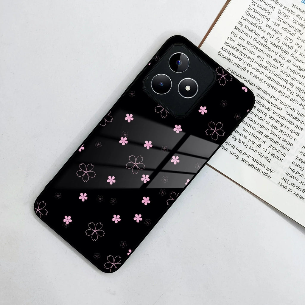 Floral Night Glass Case Cover For Realme/Narzo - ShopOnCliQ